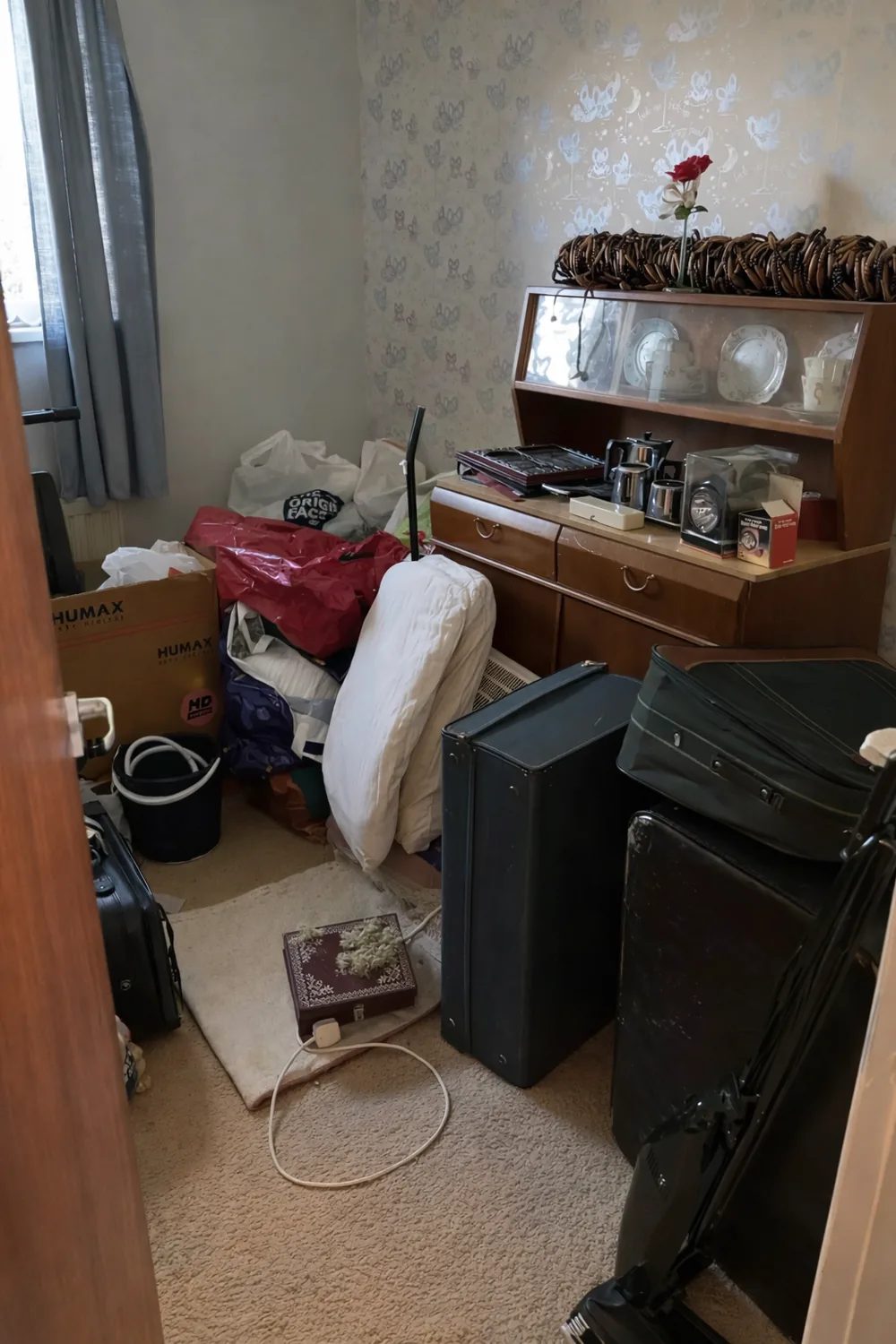 Property interior being assessed for a professional clearance